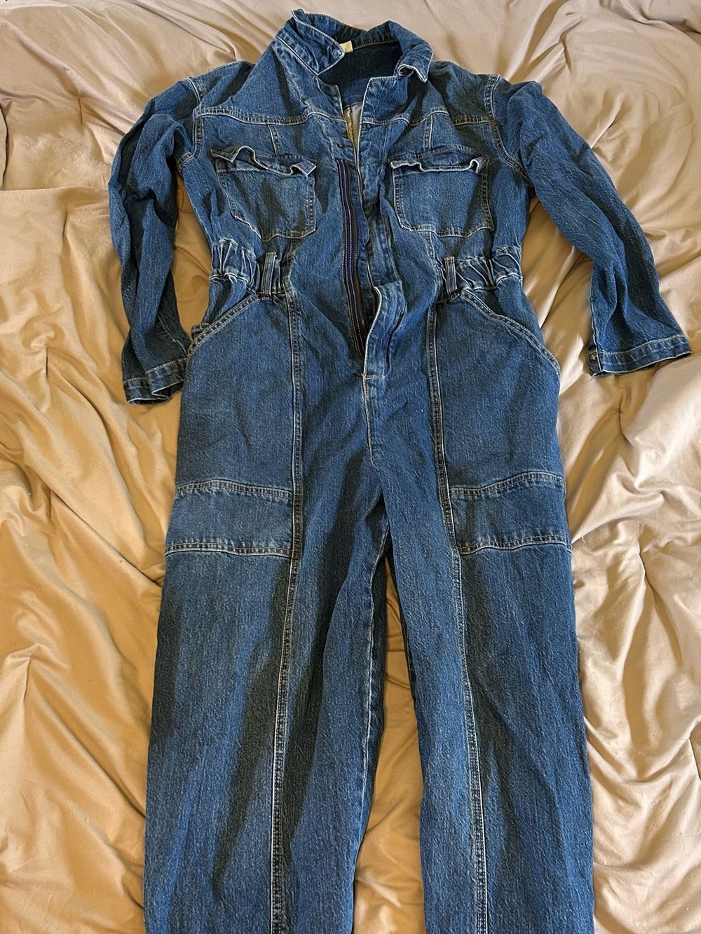Blue Denim Jumpsuit
